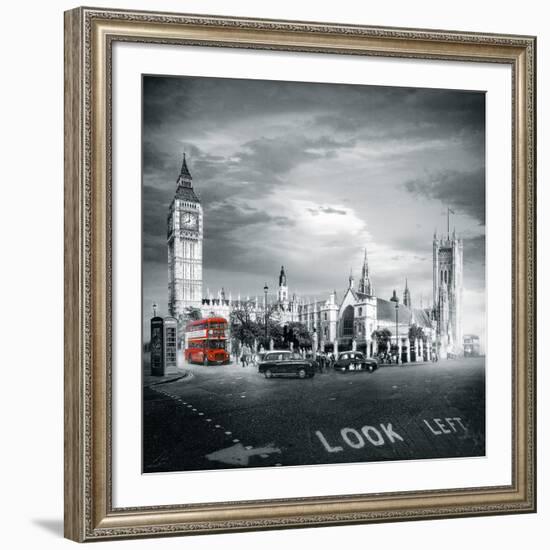 London Bus II-Jurek Nems-Framed Giclee Print