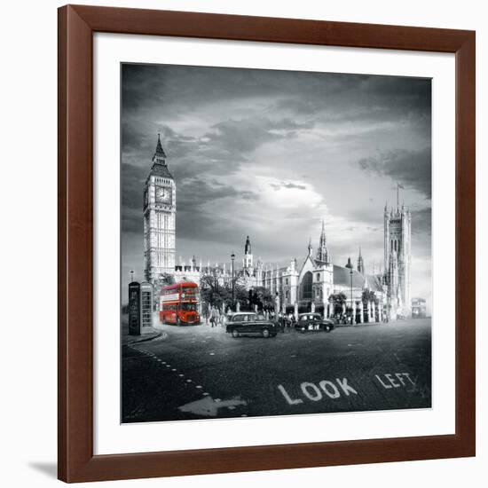 London Bus II-Jurek Nems-Framed Giclee Print