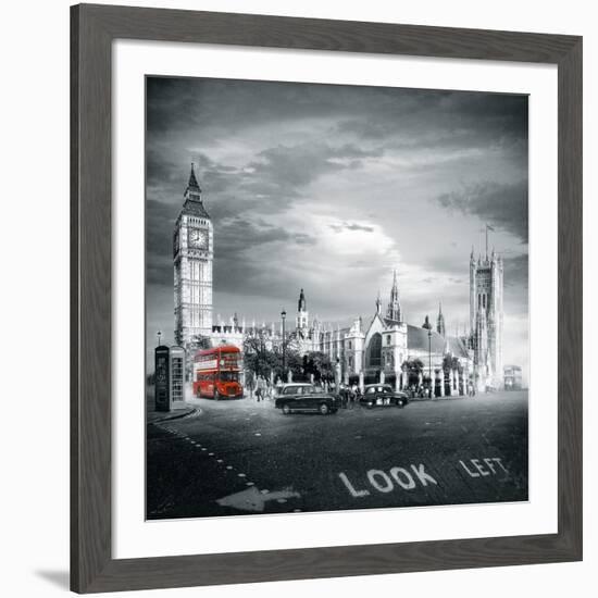 London Bus II-Jurek Nems-Framed Giclee Print