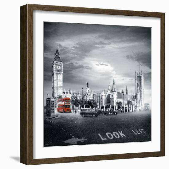 London Bus II-Jurek Nems-Framed Giclee Print