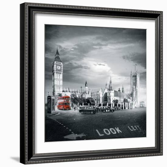 London Bus II-Jurek Nems-Framed Giclee Print