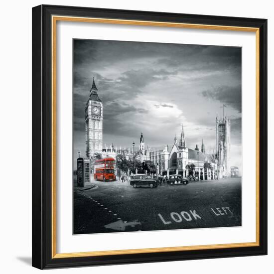 London Bus II-Jurek Nems-Framed Giclee Print