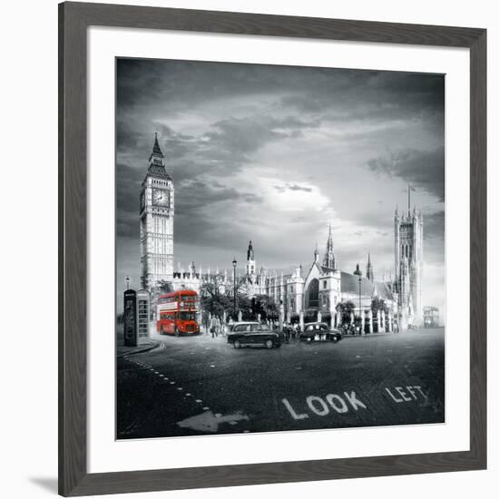 London Bus II-Jurek Nems-Framed Giclee Print