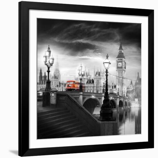 London Bus III-Jurek Nems-Framed Art Print