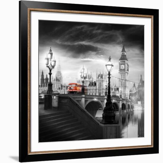 London Bus III-Jurek Nems-Framed Art Print