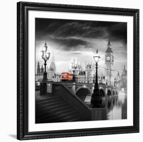 London Bus III-Jurek Nems-Framed Art Print