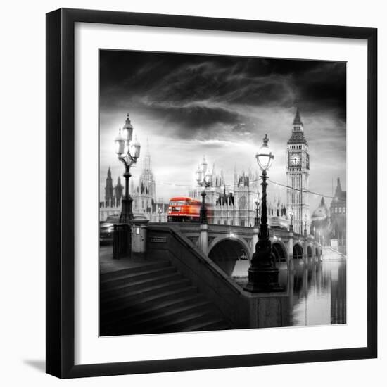 London Bus III-Jurek Nems-Framed Premium Giclee Print