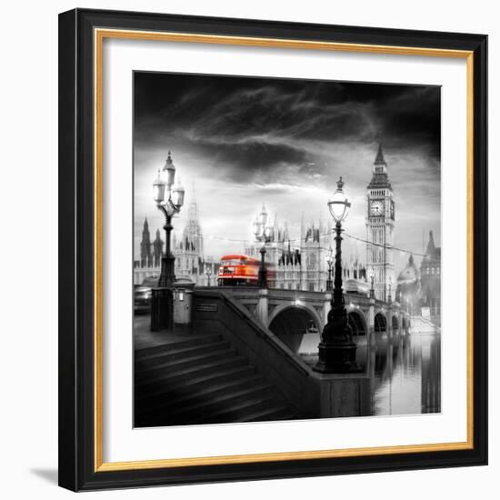 London Bus III-Jurek Nems-Framed Premium Giclee Print