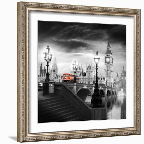 London Bus III-Jurek Nems-Framed Premium Giclee Print