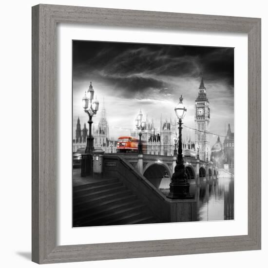 London Bus III-Jurek Nems-Framed Premium Giclee Print