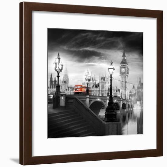 London Bus III-Jurek Nems-Framed Premium Giclee Print