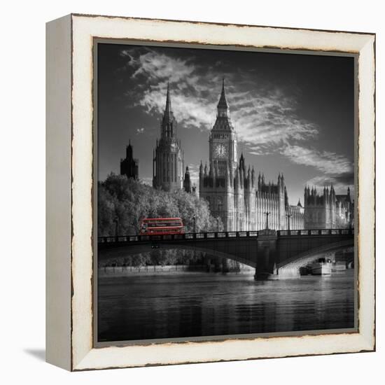 London Bus IV-Jurek Nems-Framed Stretched Canvas