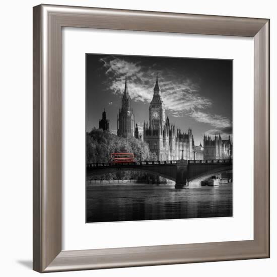 London Bus IV-Jurek Nems-Framed Premium Giclee Print
