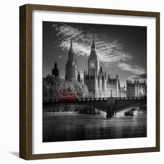 London Bus IV-Jurek Nems-Framed Premium Giclee Print