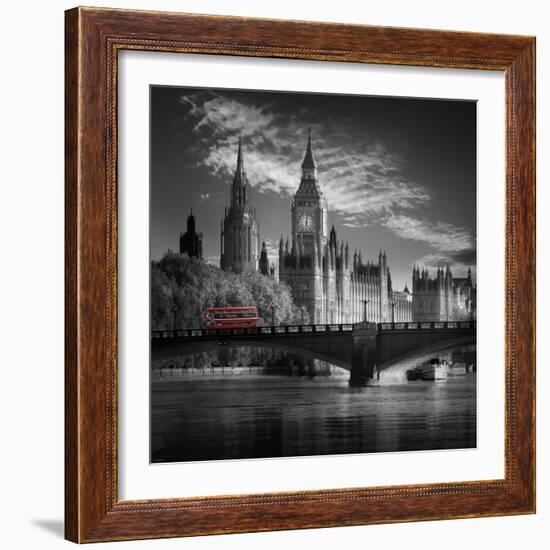 London Bus IV-Jurek Nems-Framed Premium Giclee Print