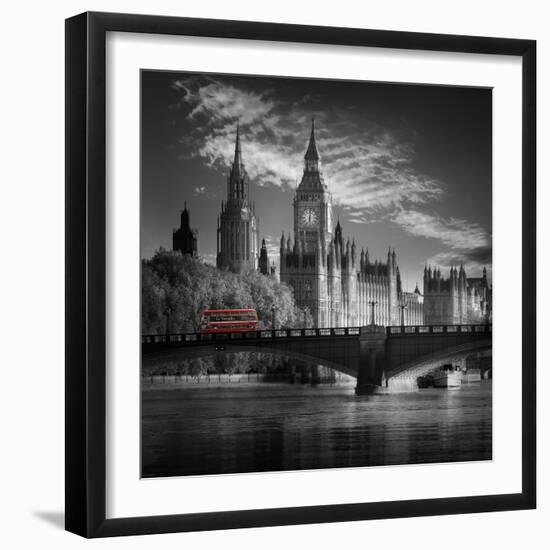 London Bus IV-Jurek Nems-Framed Premium Giclee Print