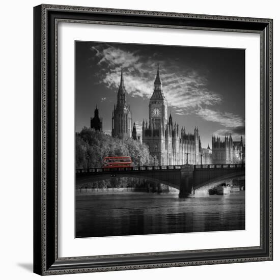 London Bus IV-Jurek Nems-Framed Premium Giclee Print