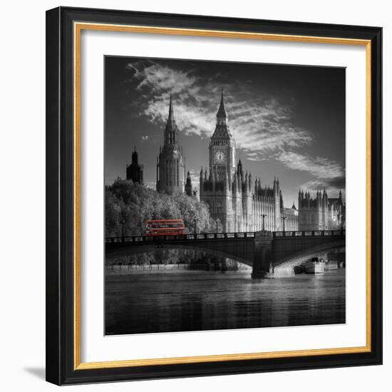 London Bus IV-Jurek Nems-Framed Premium Giclee Print