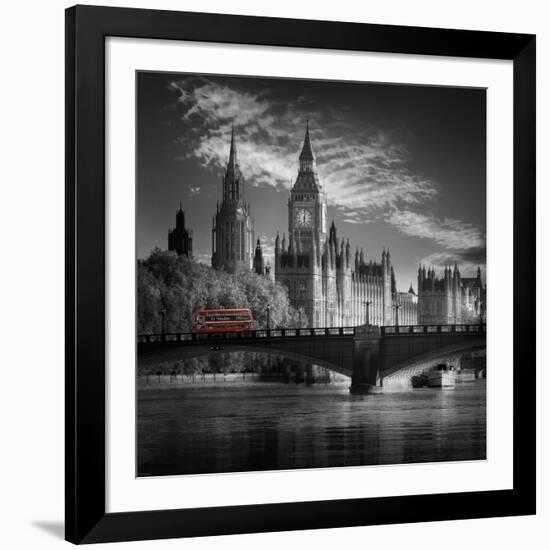 London Bus IV-Jurek Nems-Framed Premium Giclee Print