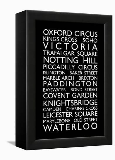 London Bus Roll (Bus Blind)-Michael Tompsett-Framed Stretched Canvas