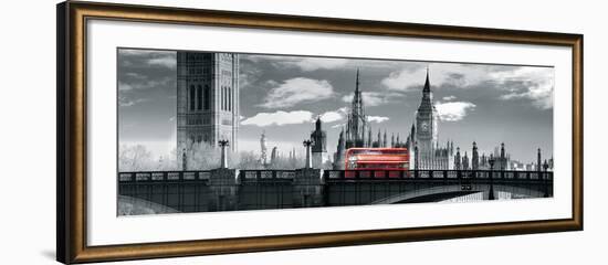 London Bus VI-Jurek Nems-Framed Giclee Print