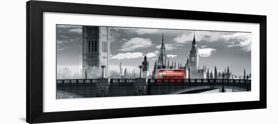 London Bus VI-Jurek Nems-Framed Giclee Print