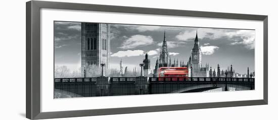 London Bus VI-Jurek Nems-Framed Giclee Print