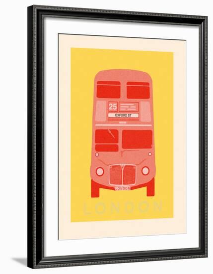 London - Bus-Ben James-Framed Giclee Print