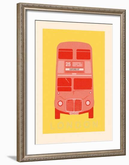 London - Bus-Ben James-Framed Giclee Print