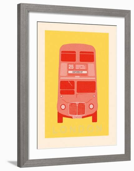 London - Bus-Ben James-Framed Giclee Print