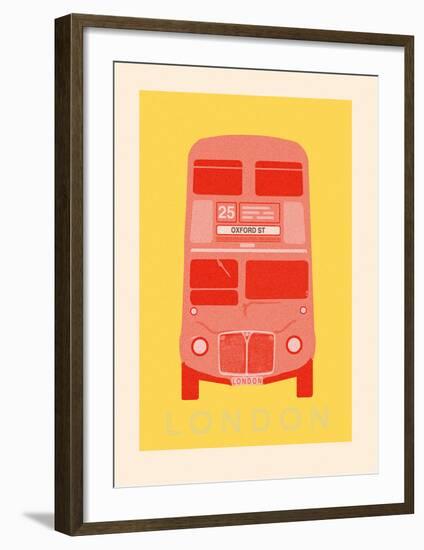 London - Bus-Ben James-Framed Giclee Print