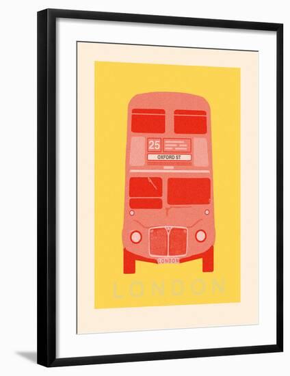London - Bus-Ben James-Framed Giclee Print