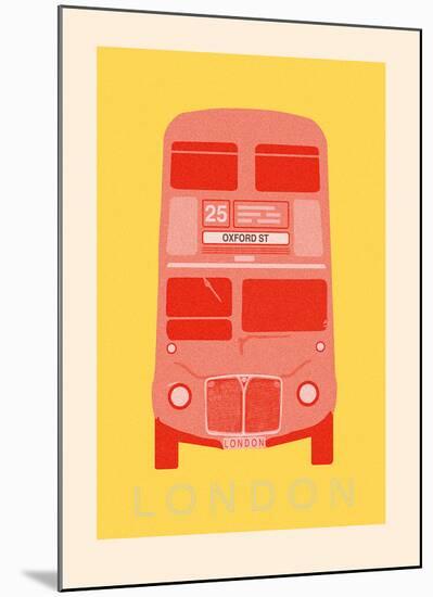 London - Bus-Ben James-Mounted Giclee Print