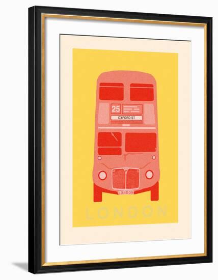 London - Bus-Ben James-Framed Giclee Print