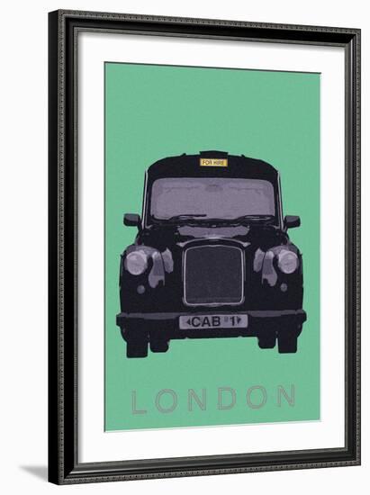 London - Cab I-Ben James-Framed Art Print