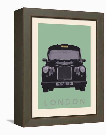 London - Cab I-Ben James-Framed Stretched Canvas