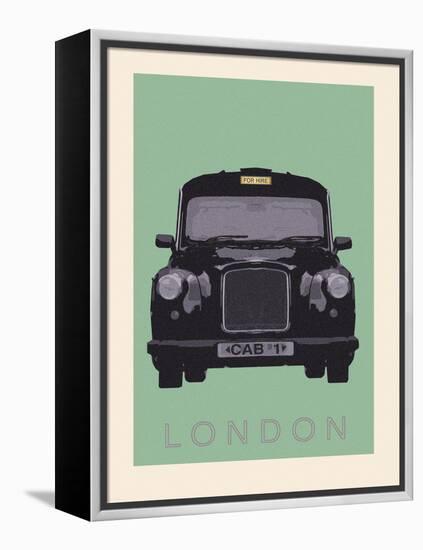 London - Cab I-Ben James-Framed Stretched Canvas