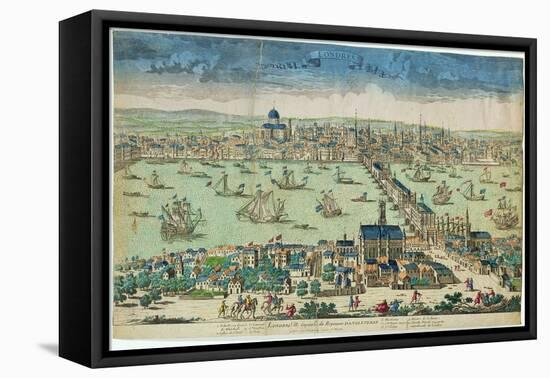 'London, Capital City of the Kingdom of England', French, C.1700-null-Framed Premier Image Canvas