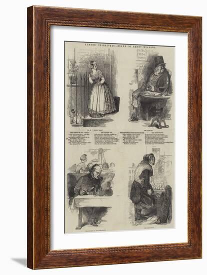 London Characters-Joseph Kenny Meadows-Framed Giclee Print