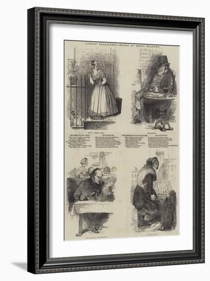 London Characters-Joseph Kenny Meadows-Framed Giclee Print