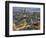 London City Square Mile seen from St Paul's Cathedral in evening-Charles Bowman-Framed Photographic Print