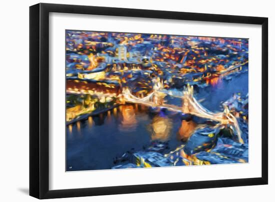 London Cityscape III - In the Style of Oil Painting-Philippe Hugonnard-Framed Giclee Print
