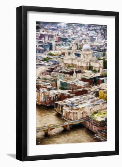 London Cityscape - In the Style of Oil Painting-Philippe Hugonnard-Framed Giclee Print