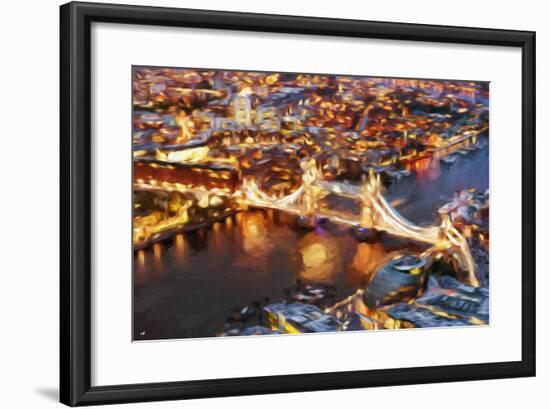 London Cityscape IV - In the Style of Oil Painting-Philippe Hugonnard-Framed Giclee Print