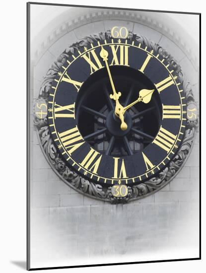 London Clock 3-Chris Bliss-Mounted Photographic Print