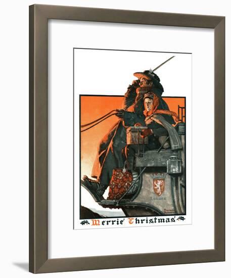 "London Coach", December 5,1925-Norman Rockwell-Framed Giclee Print