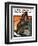 "London Coach" Saturday Evening Post Cover, December 5,1925-Norman Rockwell-Framed Giclee Print