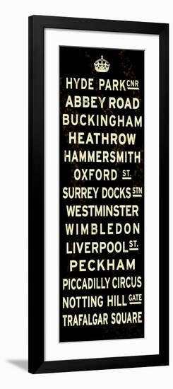 London Crown Sign--Framed Art Print