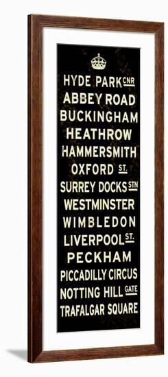 London Crown Sign-null-Framed Art Print