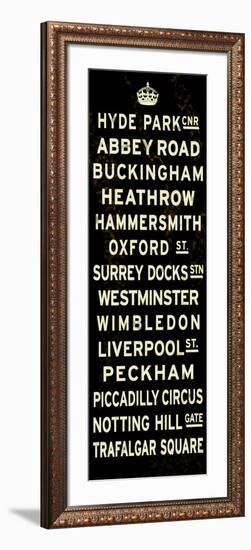 London Crown Sign-null-Framed Art Print